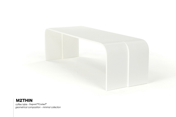 Coffe Table minimal collection luca casini design M2 thin